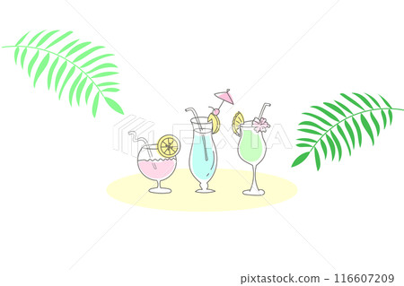 Tropical juice vector illustration Tropical juice vector illustration 116607209