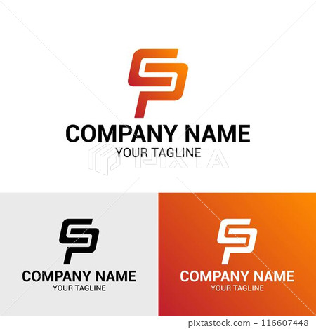 CP PC letter initial logo design template CP PC letter initial logo design template 116607448