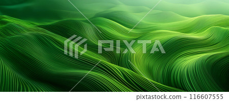 Illustration Wallpaper or background with dynamic organic lines swirl curves abstract. Panorama Illustration Wallpaper or background with dynamic organic lines swirl curves abstract. Panorama 116607555