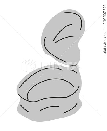 Used metal tin can. This image emphasizes the importance of recycling and waste management. 116607793