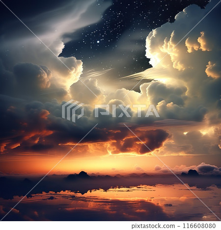 sky, sunset, cloud 116608080