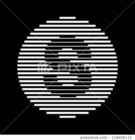 Letter S Logo Round Geometric Horizontal Stripe Lines Letter S Logo Round Geometric Horizontal Stripe Lines 116608118