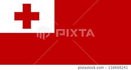 Flag of Tonga. Tonga flag. Country Oceania. Kingdom of Tonga 116608241