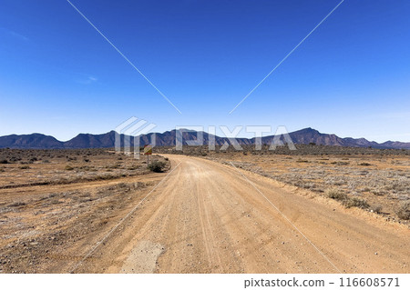 Mountains and dirt road in the Australian Outback Mountains and dirt road in the Australian Outback 116608571