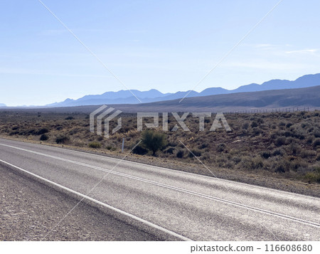 Endless Road through Australian Outback Endless Road through Australian Outback 116608680