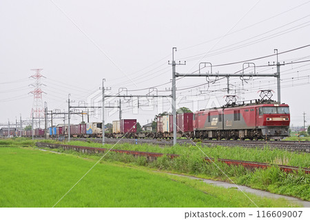 東北本線 東鷲宮栗橋 JR Freight EH500-57(仙台) 東北本線 東鷲宮栗橋 JR Freight EH500-57(仙台) 116609007
