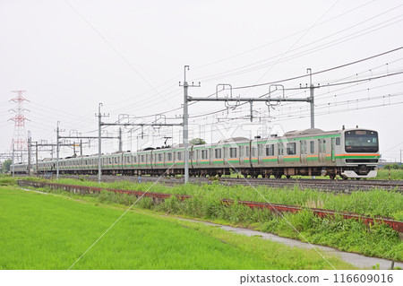 Tohoku Main Line Higashiwashimiya-Kurihashi JR East E231 series 1000 series S-13 train (Kozu) 116609016