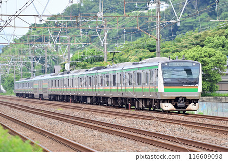 東海道本線 二宮大磯 JR 東日本 E233 系列 3000 系列 E-11 編組（國府） 116609098