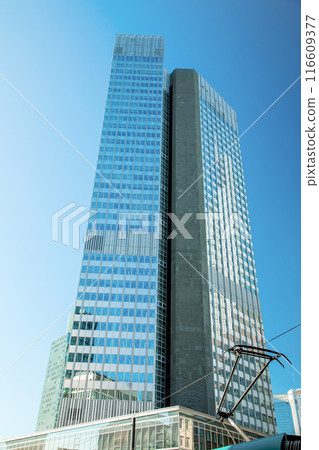 Bankenviertel business district - Frankfurt, Germany 116609377