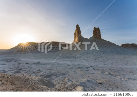 Dawn on the Ustyurt Plateau in Mangistau 116610063