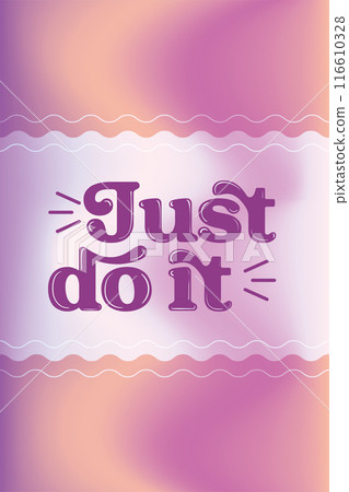 Motivational card Gradients background Vector illustration 116610328