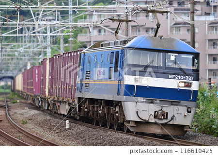 東海道本線真鶴 JR 貨運 EF210-327(吹田) 東海道本線真鶴 JR 貨運 EF210-327(吹田) 116610425