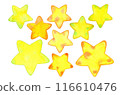 水彩畫的各種星星插圖 116610476