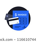 Invoice vector icon 116610744