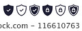 Security shield vector icons 116610763