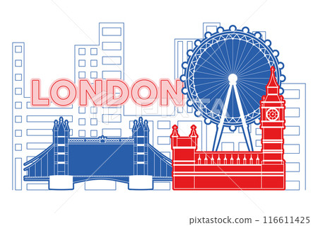 London skyline Modern cityscape Vector illustration London skyline Modern cityscape Vector illustration 116611425