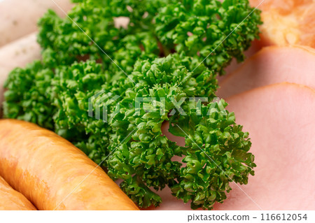 Close-up of parsley garnish Close-up of parsley garnish 116612054