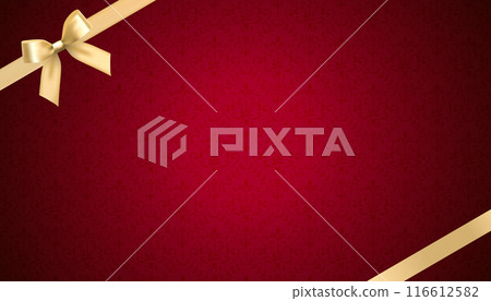 Elegant gold ribbon vector design background 116612582