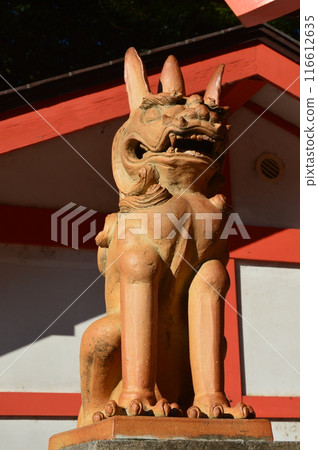 Guardian lion statues (Ebisu Shrine, Ikuta Shrine grounds, Chuo Ward, Kobe City, Hyogo Prefecture) Guardian lion statues (Ebisu Shrine, Ikuta Shrine grounds, Chuo Ward, Kobe City, Hyogo Prefecture) 116612635