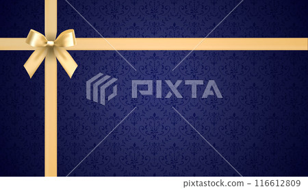 優雅的金絲帶向量設計背景 116612809