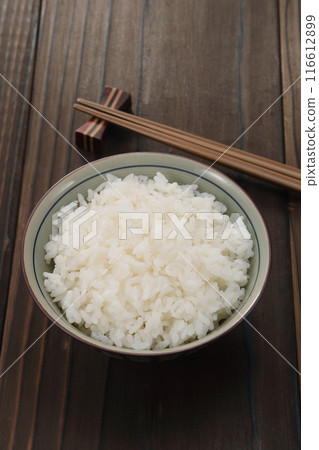 Rice served in a bowl Rice served in a bowl 116612899