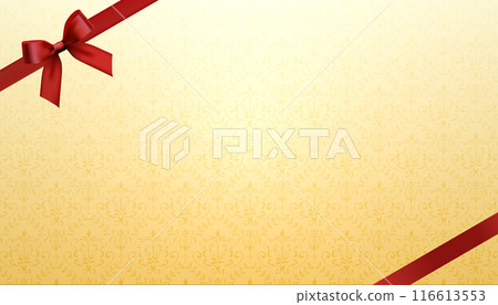 優雅的紅絲帶向量設計背景 116613553