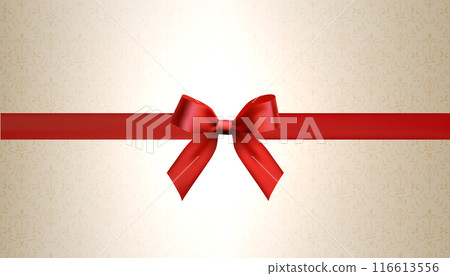 優雅的紅絲帶向量設計背景 116613556