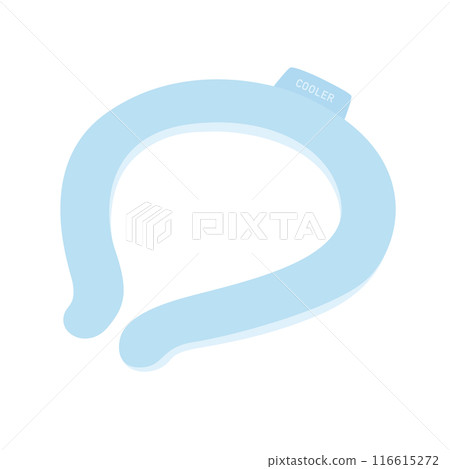 Neck cooler illustration material 116615272