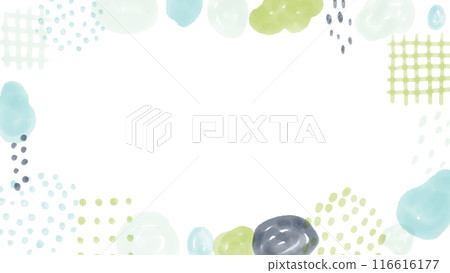 Hand-painted watercolor frame in refreshing colors Hand-painted watercolor frame in refreshing colors 116616177