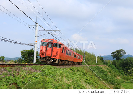 [JR西日本] Kiha 47型（山陰本線：直江～莊原） 116617194