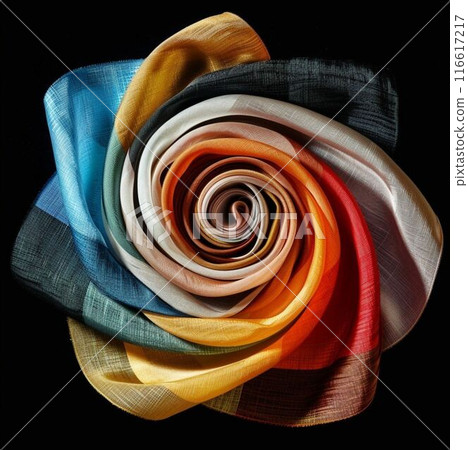 spiral swirl   on a black background 116617217