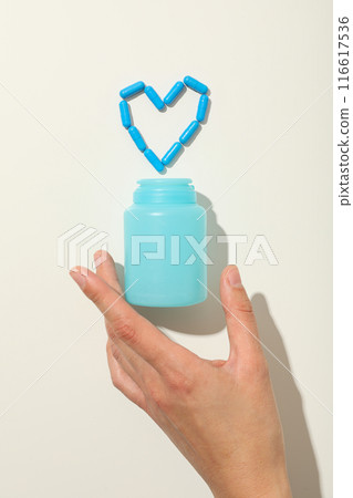 The drug in the form of tablets for the heart. 116617536