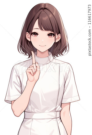 Illustration of a nurse pricking her finger "AI generated image" Illustration of a nurse pricking her finger "AI generated image" 116617973