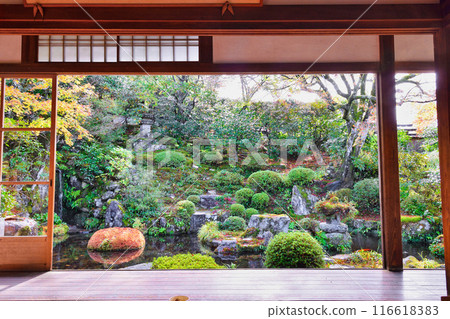 Beautiful autumn foliage at Ohara Jikkoin Temple, Keishin-en (Sakyo Ward, Kyoto City) 116618383