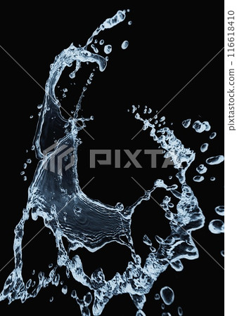 Abstract background with waves and splashes Abstract background with waves and splashes 116618410