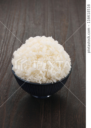 A large serving of rice in a rice bowl A large serving of rice in a rice bowl 116618516