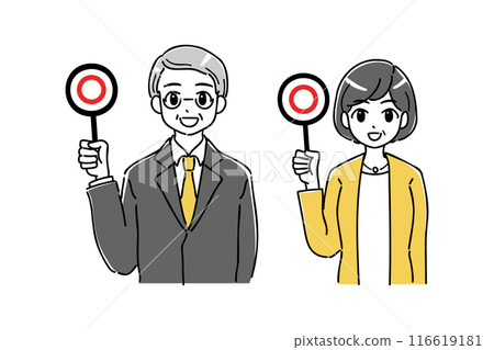 Illustration of a senior business person... - Stock Illustration ...