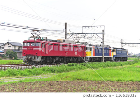 高崎線 行田熊谷 JR東日本 EF81-141+EF81-99+EF65-1104(田端) 高崎線 行田熊谷 JR東日本 EF81-141+EF81-99+EF65-1104(田端) 116619332