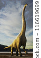 Brachiosaurus in the setting sun 116619699