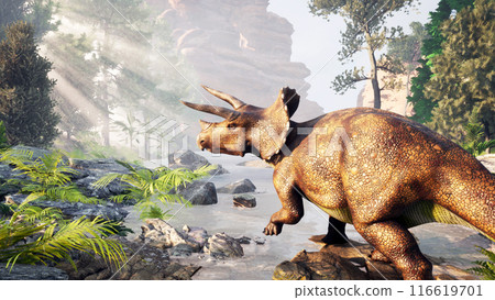 Triceratops Crossing the River Triceratops Crossing the River 116619701