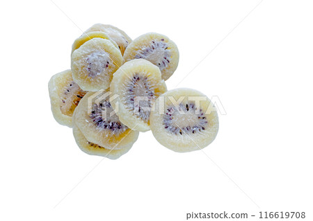 Dried fruit, kiwi fruit [white background, cutout] 116619708