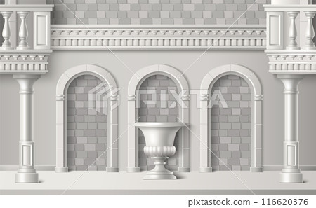 Classic antique building facade Classic antique building facade 116620376