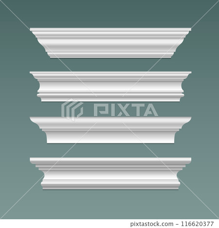 Classic cornice molding set 116620377