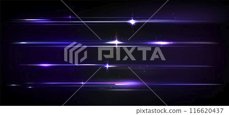 Blue and purple line with light flare Blue and purple line with light flare 116620437