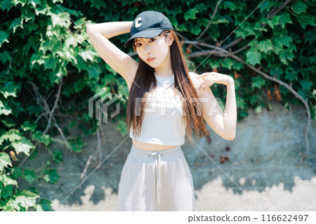 韓國時尚年輕女孩 116622497