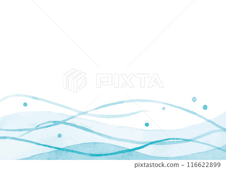 Wave watercolor background vector illustration 116622899
