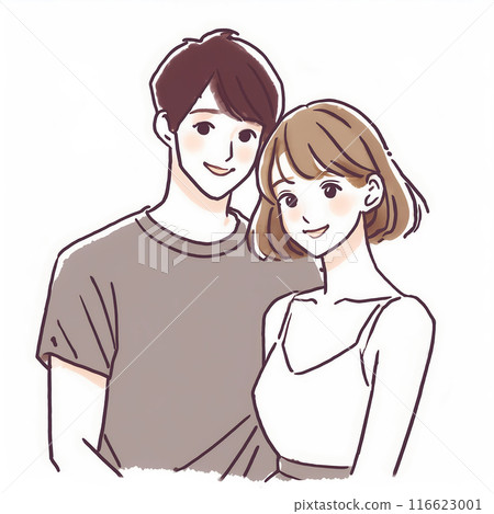 Illustration material of women and girls 116623001