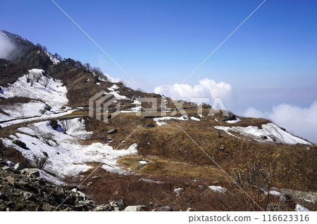 The landscape of snow mountain 116623316