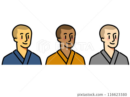 Set of simple male icons 116623380