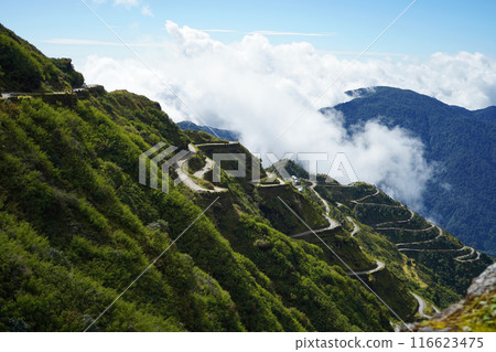 Total Old Silk Route Side View of Sikkim 116623475